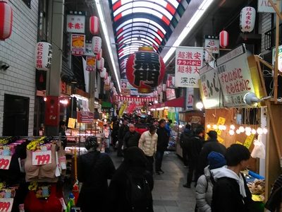 2018年年末の黒門市場